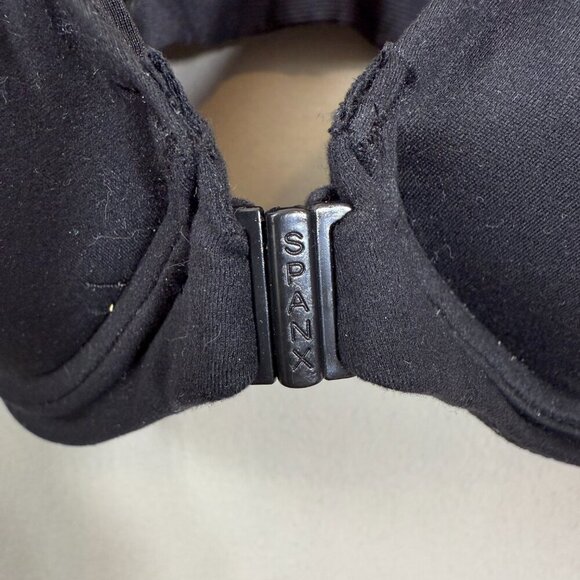 SPANX Adjustable Plunge Wireless Lift Bra Women's 34C Black Front Clasp Comfy - Picture 8 of 16